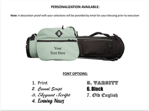 Jones Rover Stand Golf Bag - Lightweight, Durable, Dual Strap System