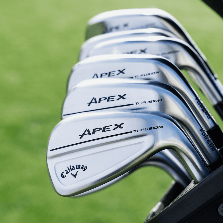 Callaway Apex Ti Fusion 250 Plated Iron Set with Graphite Shafts