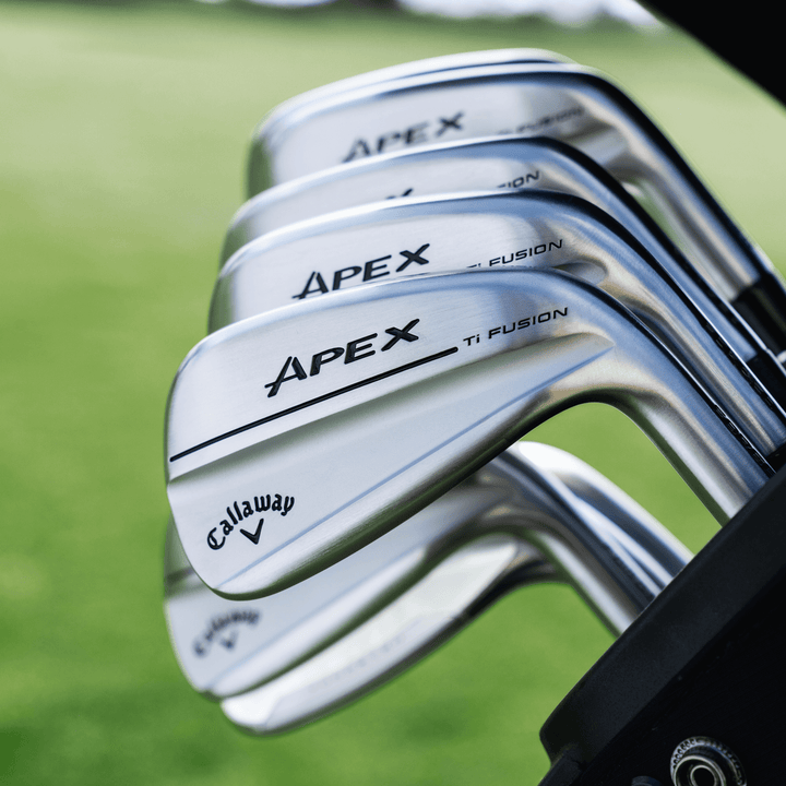 Callaway Apex Ti Fusion Plated Iron Set with Steel Shafts