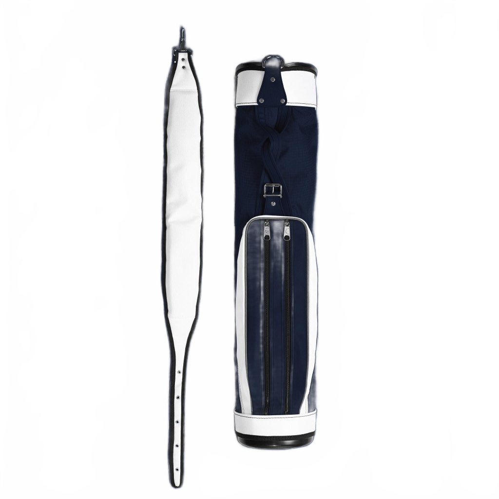 Jones Original Lightweight Golf Carry Bag - Navy/White, Durable, Water-Resistant