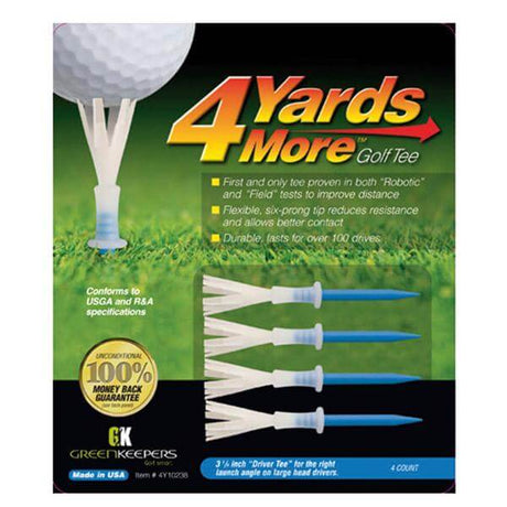 4 Yards More Standard Tees 4 Pack 3.1/4" - Niagara Golf Warehouse GDF ACCESSORIES