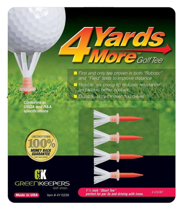 4 Yards More Standard Tees 4 Pack 1.3/4" - Niagara Golf Warehouse GDF ACCESSORIES