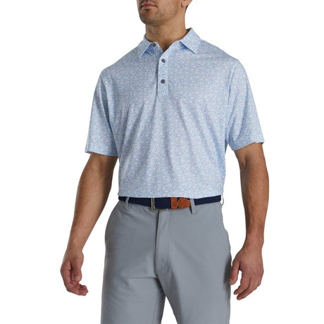 FootJoy Painted Floral Lisle Self Collar - Niagara Golf Warehouse FOOTJOY Men's Golf Shirt