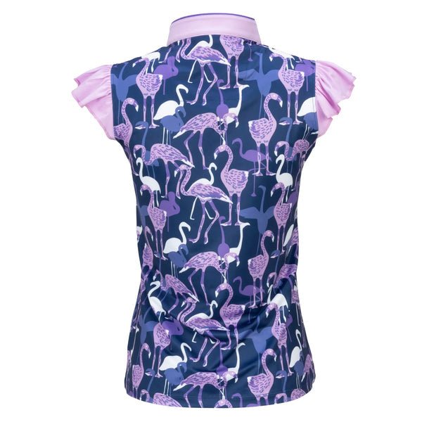 Lopez Flamingo Sleeveless Polo