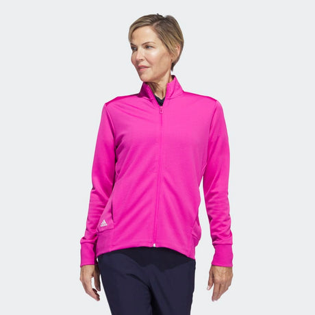 Adidas Textured Full-Zip Jacket - Niagara Golf Warehouse ADIDAS WOMENS OUTERWEAR