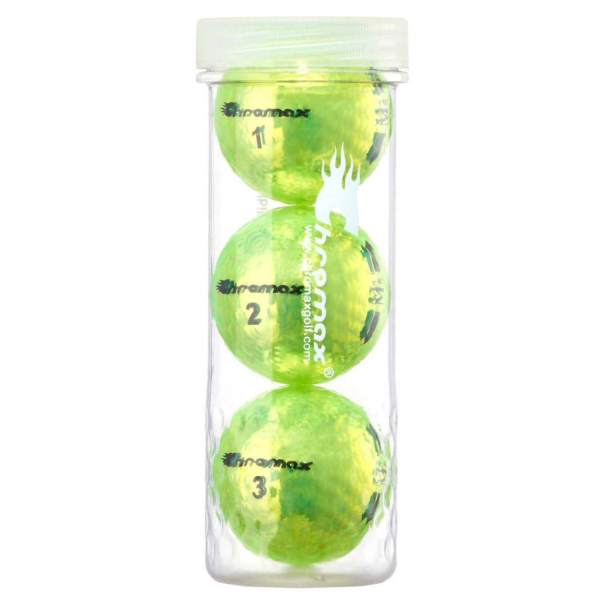 Chromax M-5 Golf Balls – 3 ball tube - Niagara Golf Warehouse CHROMAX GOLF BALLS