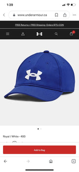 UA Youth Blitzing Adjustable Cap