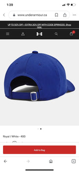 UA Youth Blitzing Adjustable Cap